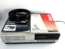 RCA SelectaVision VJT255 VHS VCR Made In Japan w Manuals AV Cable Vintage picture