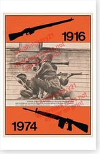 Ireland Easter Rising 1916 - 1974 Irish Republican Movement Anniversary Poster picture