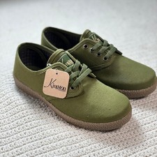 Rubalcaba x Kingston Union Collab Lace Up Shoes M5 W6.5 Green Plaid Round Toe picture