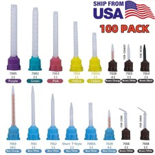 Dental Mixing Tips Disposable for Impression Material,C&B, Cements 100/pk USA picture