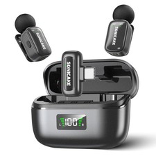 SONICAKE 2.4G Wireless Mini Lavalier Microphone for iPhone, Android & Camera picture