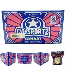 NEW G.I.SPORTZ COMBAT 2,000 PAINTBALLS - WHITE picture