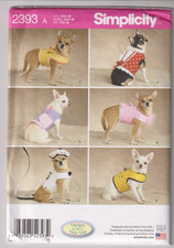 2393 SIMPLICITY - 6 DOG COATS - Size XXS/XS/S/M picture