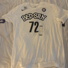 Nike NBA Brooklyn Nets BedStuy #72 Biggie Smalls DRI FIT T-Shirt Sz L NWT  picture