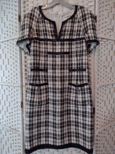 Chanel Dress A Line Black And White Fr42 picture