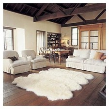 Genuine Real Australian Octo Eight Pelt Extra Large Sheepskin Rug picture