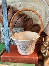 Vintage Pfaltzgraff Basket w/Handle Flower Pot Storage Decor USA Heirloom picture