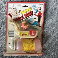 Vintage HONG KONG TOY PLASTIC TOY MADE IN HONG KONG TOY POPEYE BUBBLE TUB SET picture