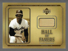 Frank Robinson HOF 2001 Upper Deck Hall Of Famers Memorabilia Game Bat picture