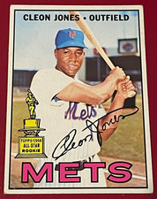 1967 Topps Cleon Jones Topps 1966 All-Star Rookie #165 New York Mets HOF Honors picture