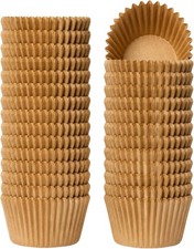 500 Count Natural Non-Stick Cupcake Liners, Food-Grade Parchment Muffin Liners picture