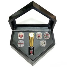2025-2026 Indiana Hoosiers Championship Ring Set & Trophy w Display Box Size11 picture