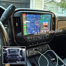 For 2014-2018 Chevrolet Silverado GMC Sierra Carplay Android 13 Car Stereo Radio picture