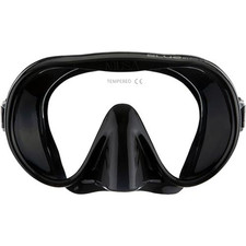 Cressi Adult Frameless Diving Mask - Wide View Mono Lens - Low Internal Black picture