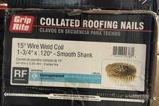 Grip Rite GRCR5DGAL 1.75 x 0.12 x 15 Deg. Wire Collated Galvanized Coil Roof... picture