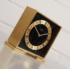 Elegant Kienzle antique brass clock table clock desk clock electromechanical ... picture