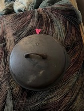 griswold iron mountain 1035 or no 8 dutch oven lid only no cracks gd con picture