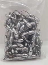100 Bulk Pack Eagle Claw Unpainted 1/8 oz Nail Bullet Head Jig J0018 Crappie Jig picture