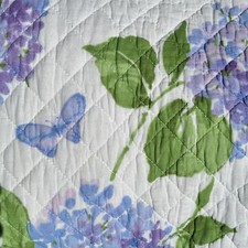 Lillian August French Farmhouse 3pc King Quilt Purple Butterfly Hydrangea Purple picture