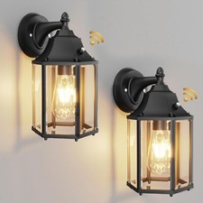 Outdoor Wall Light Fixture Dusk To Dawn 2 Pack Matte Black Outdoor Porch Lights picture