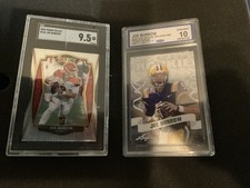 Joe Burrow RC  2 SLAB PACK 2020 PANINI SELECT #146 + 2020 LEAF SP. RELEASE #08 picture