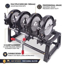New Manual 4‑Clamp Butt Fusion Welder HDPE PP PE Pipe Fusion Welding Machine picture