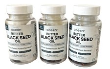 3 Pack Better Black Seed Oil 30 Softgels Each Cold Pressed Exp 03/28 picture