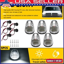 1-10xClear White LED Raised Roof Clearance Marker Light For 99-01 Dodge Ram 1500 picture