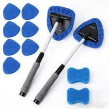 Windshield Cleaning Tool,Car Window Glass Wiper Cleaner,4/8XBrush Pad Extendable picture