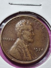1924-D LINCOLN CENT. VF-XF. KEY DATE. picture