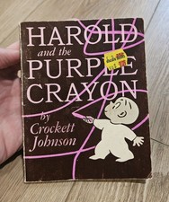 1955 Harold and the Purple Crayon by Crocket Johnson Harper & Row 1st Softcover picture