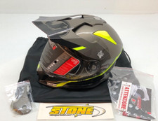 JUST1 J14 Helmet Line Fluorescent Yellow Gloss Small S UTV Snowmobile ATV MX picture