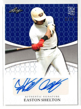 2022 Leaf Perfect Game BLUE RC AUTO Easton Shelton Dodgers Rookie Autograph /15 picture