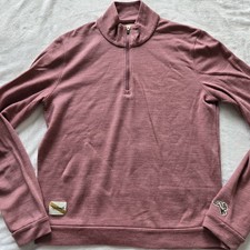 Tracksmith Merino Wool Blend Downeaster Women’s Size Med Half Zip Pullover picture