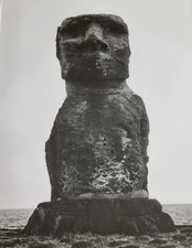 Original Film Photograph, Moai, Easter Island, 1970, Frame 41 x 31 cm picture