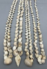 Ancient Indus Valley Stone Shell Beads Lot Ancient Button 4 String 1500 BC picture