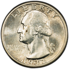 1932-P High-End PCGS AU58 Washington Quarter | Nice Luster | Very Strong Strike picture