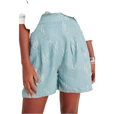 Anthropologie Bel Kazan Ramona Linen City Shorts Size Small NWT picture