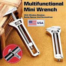1pc Multifunctional Mini Wrench,Adjustable Small Wrench,Caliper Keychain picture