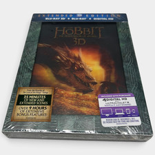 The Hobbit Desolation of Smaug Extended Edition 3D Blu-ray 5-Disc NEW SEALED picture