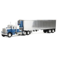 DCP 1/64 Chevrolet Bison Semi Truck with 40ft Vintage Trailer & Reefer, 60-2345 picture