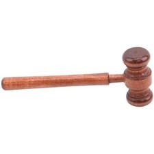 Brown Handmade Wooden Gavel, Vintage Judge Gavel, Auction Gavels, Props and picture