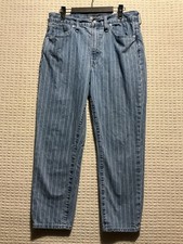 Madewell Women’s Jeans Pin Stripe Perfect Vintage Crop 30 Style L3915 picture