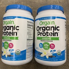 2x Orgain Organic Vegan Protein Powder + Greens, Vanilla Bean - 3.88 Lb (9/26) picture