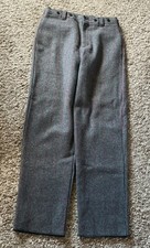 VTG Woolrich Hunting Fishing Pants  Mens 34 X 35 Wool Plaid USA Heavyweight EUC picture