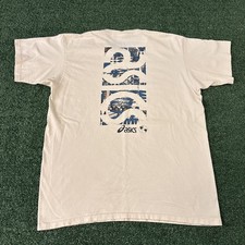 Vintage 90s ASICS Men’s XL T-Shirt Single Stitch USA Running Merch Graphic picture