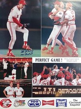 Tom Browning Autographed Perfect Game  poster 1988 Cincinnati Reds SGA Poster picture