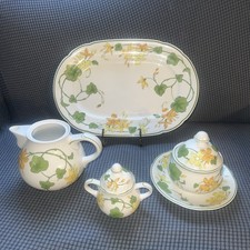 1-Villeroy &Boch Platter 15.5”, 1-Coffee Pot 5.25” & 2- Sugar Bowls picture
