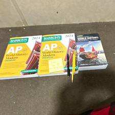 4.0 AP HISTORY STARTER KIT | 2 BARRONS APWGMP & 1 AMSCO WORLD HISTORY MODERN picture