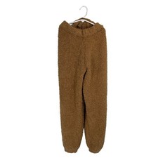 Skims Cozy Knit Pants Camel Brown Boucle Loungewear L/XL picture